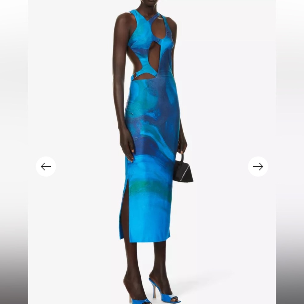 Farai London Kekeo Graphic Print Mini Dress